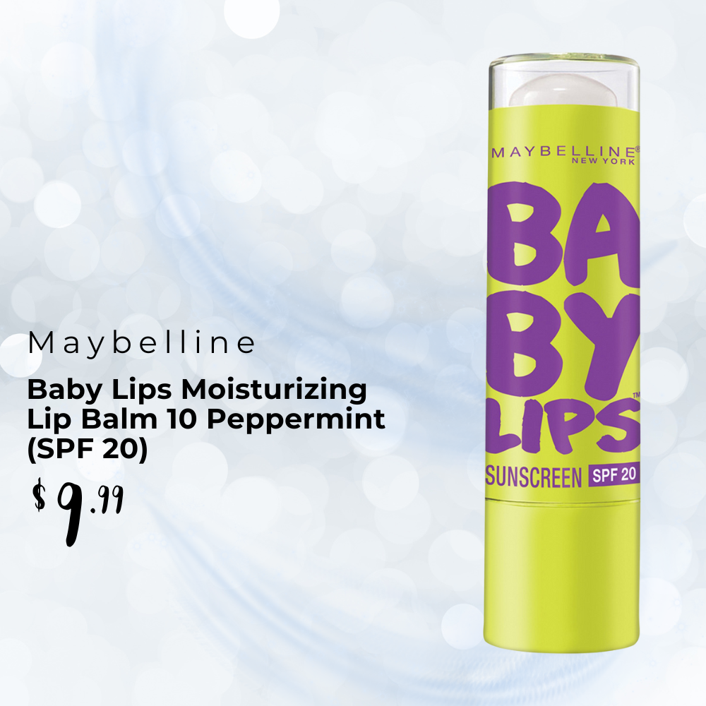 Maybelline Baby Lips Moisturizing Lip Balm 10 Peppermint (SPF 20)